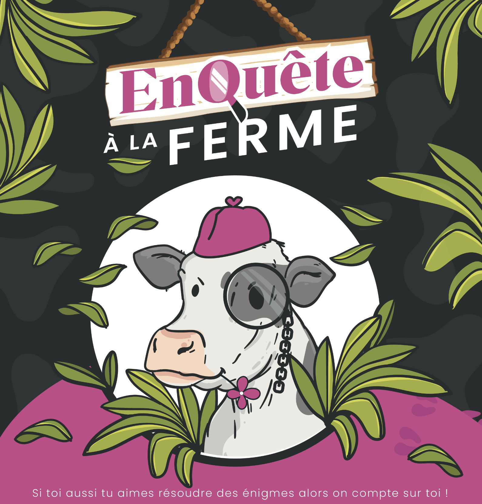 Visuel de l'enquète à la Ferme de la Ferme de la Rochette